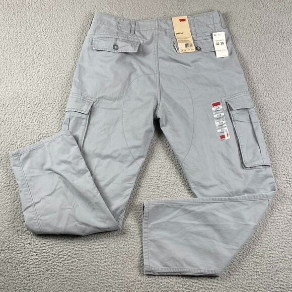 Levi's Cargo Pants Men's 32x30 Gray Cotton Utility Workwear Causal New - Picture 1 of 9